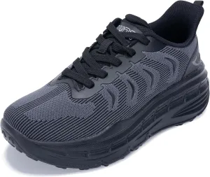 Women's Chunky Platform Sneakers LYNSS 1.0 Lightweight Walking Lace-up Memory Foam Comfortable Casual Sneakers