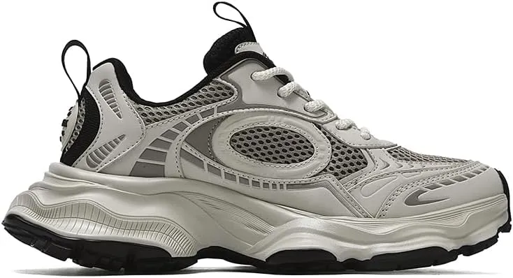 Women's Chunky Retro Sneakers Spring Fashion Breathable Mesh Platform Casual Dad Shoes Lace Up Comfortable Daily Wear Thick Sole Lightweight Trendy Street Style Shoes for Young Outfit