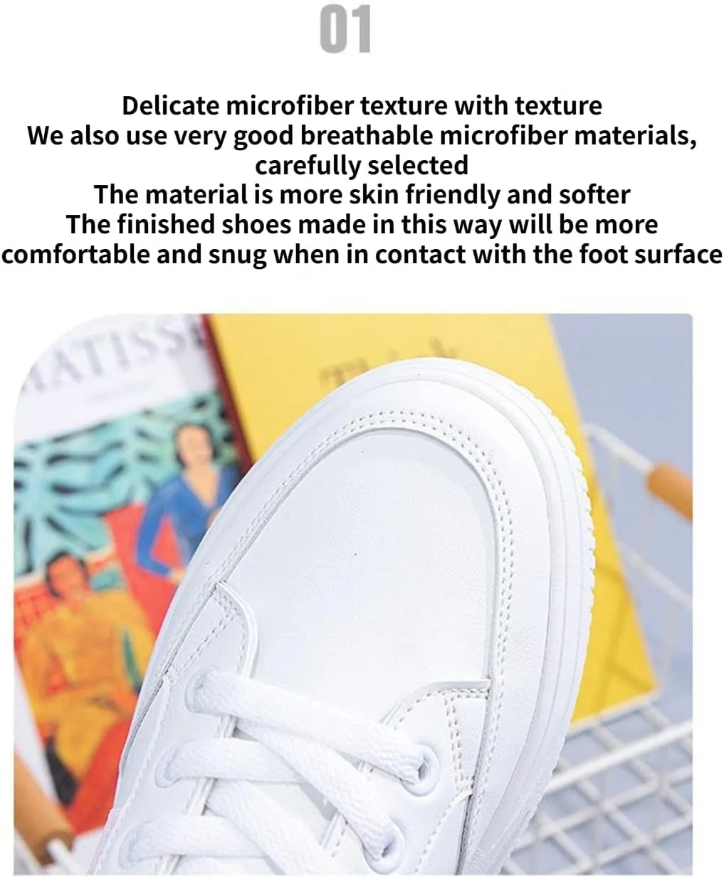 Women's Comfort Trendy Sneakers So Light Weight Rubber Soft Sole Korean Style Platform Chunky Casual Sneakers