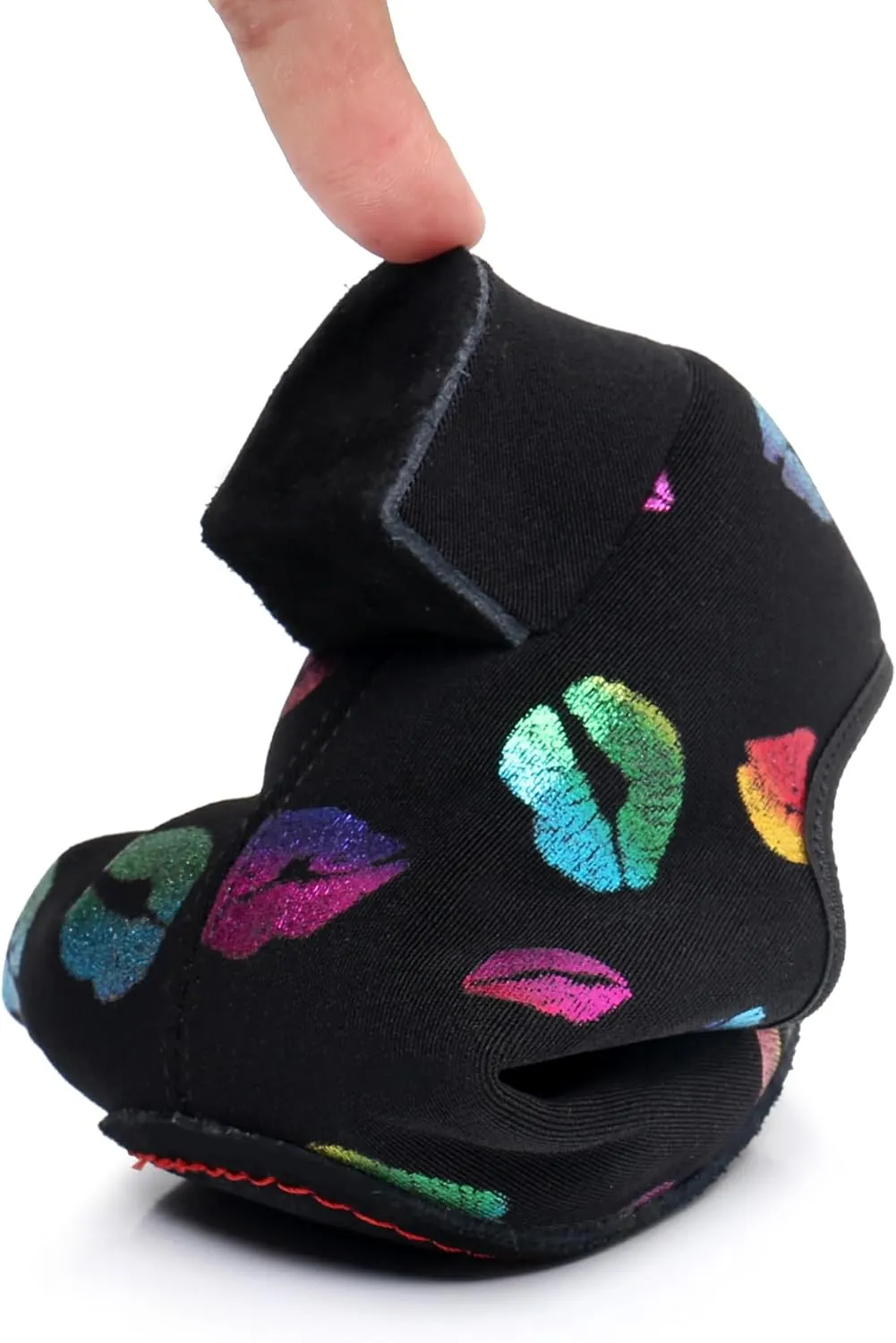 Women's Dance Shoes Colorful Lips Canvas Jazz Ballroom Practice Teaching Shoes Rhythm Latin Salsa Professional Dance Sneakers