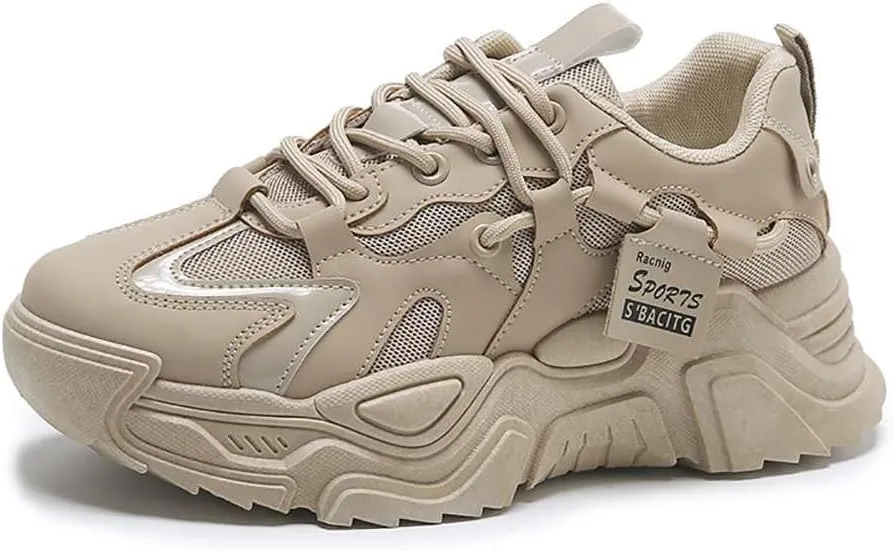 Women's Fashion Comfort Sport Breathable Mesh Platform Sneakers Casual Running Walking Shoes 5.5-8.5