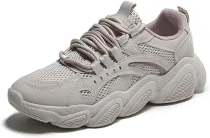 Women's Fashion Platform Sneakers Colorful Breathable Mesh Casual Jogging Walking Shoes