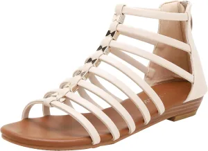 Women's Flat Sandals Comfortable Breathable Straps Sandal Lightweight Sandals Casual Summer Outfits Everyday Walking