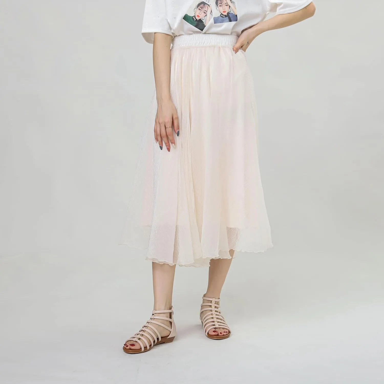 Women's Flat Sandals Comfortable Breathable Straps Sandal Lightweight Sandals Casual Summer Outfits Everyday Walking