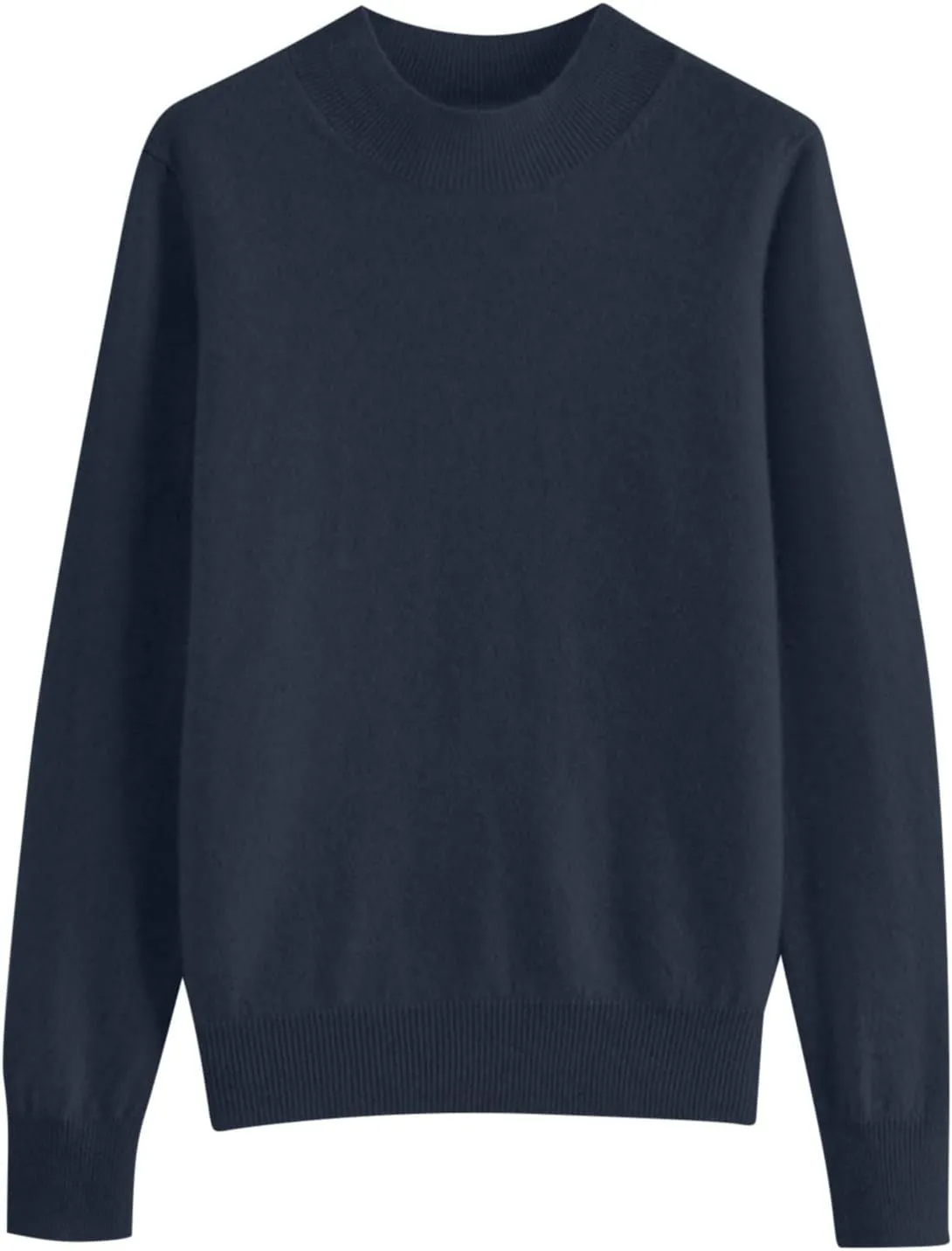Womens Lightweight Sweaters Warm Cozy Soft Long Sleeve Mock Neck Knit Pullover Sweater Winter Basic Tee Tops