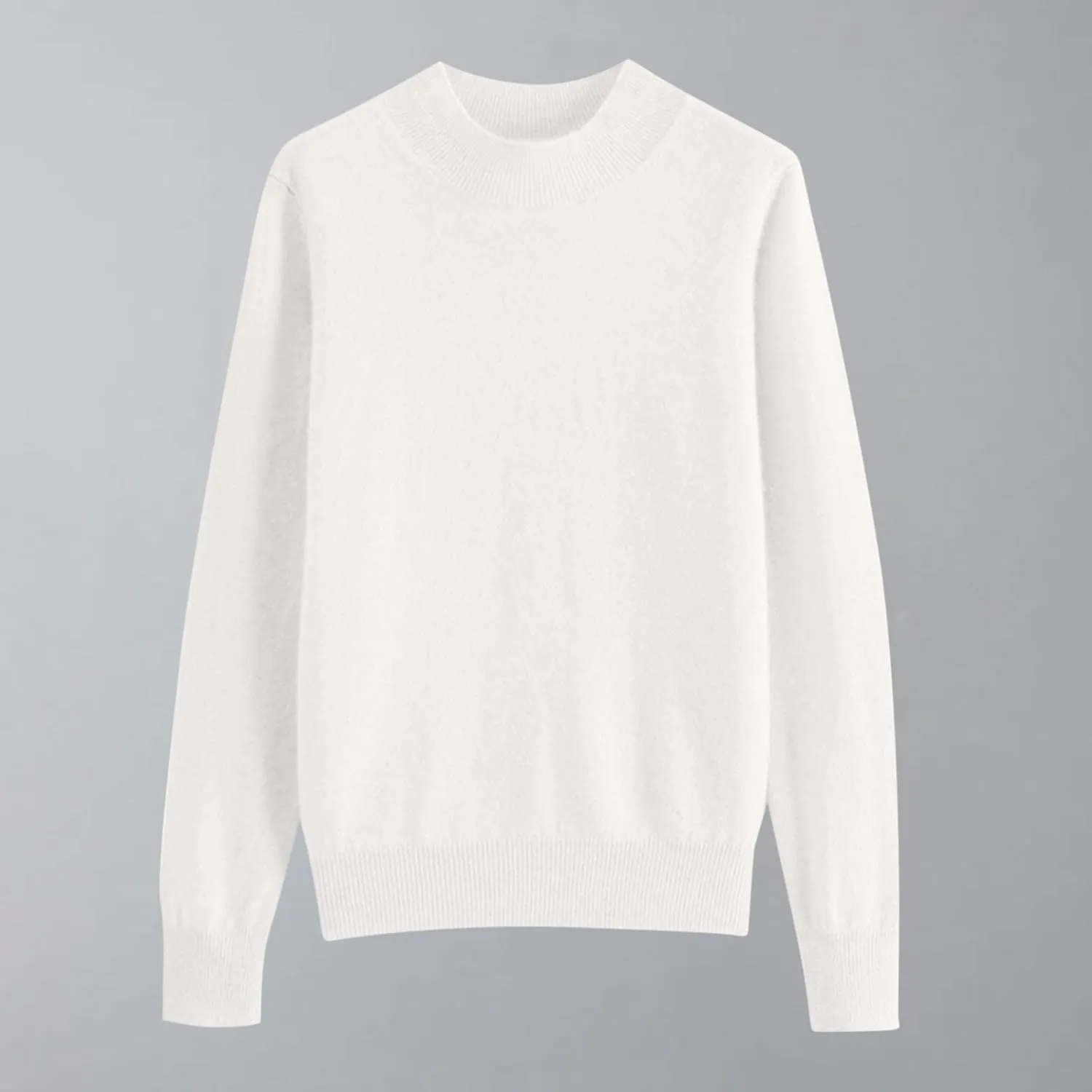 Womens Lightweight Sweaters Warm Cozy Soft Long Sleeve Mock Neck Knit Pullover Sweater Winter Basic Tee Tops