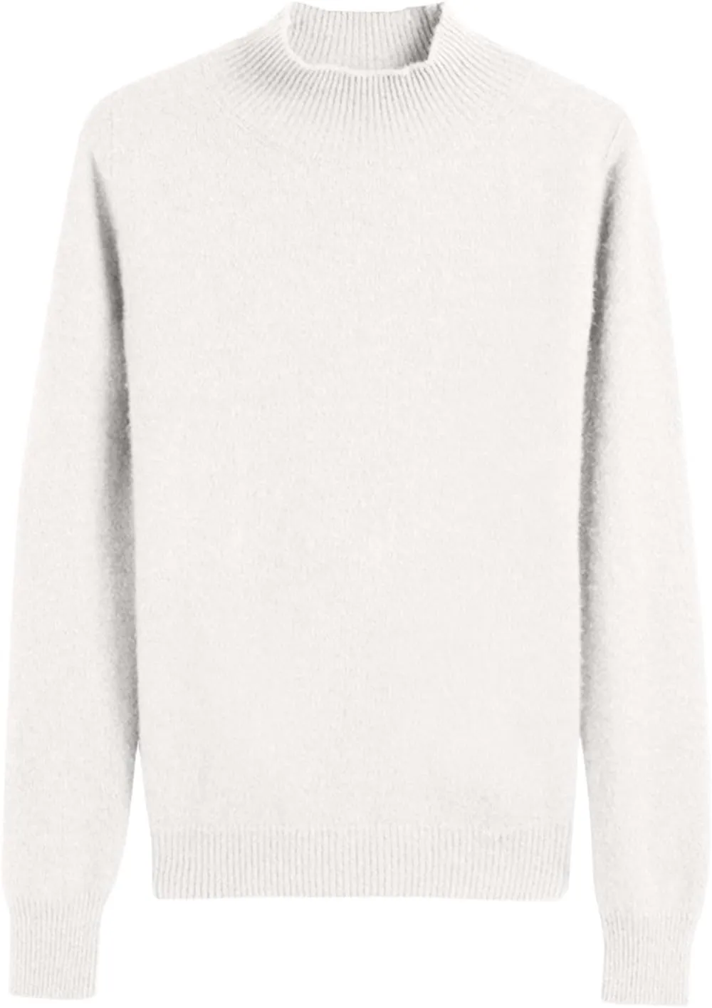Womens Lightweight Sweaters Warm Cozy Soft Long Sleeve Mock Neck Knit Pullover Sweater Winter Basic Tee Tops