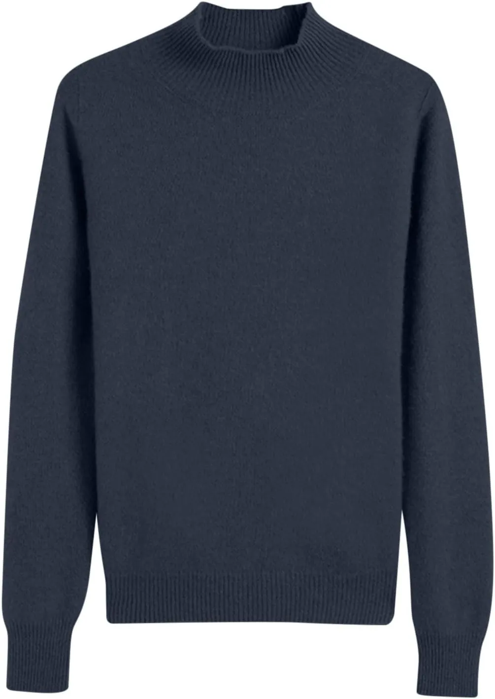 Womens Lightweight Sweaters Warm Cozy Soft Long Sleeve Mock Neck Knit Pullover Sweater Winter Basic Tee Tops
