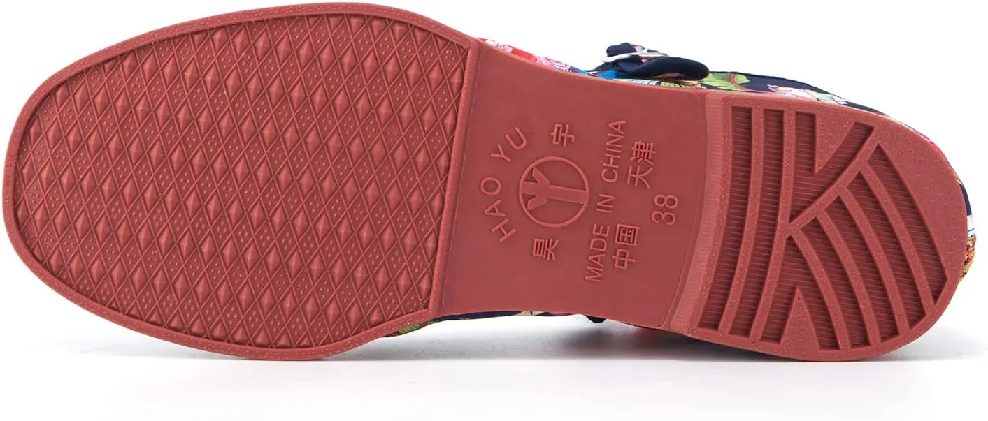 Women’s Mary Jane Flats, Classic Cloth China Flats, Chinese Slippers for Women, Kung Fu Shoes, China Doll Shoes, Tai Chi Shoes