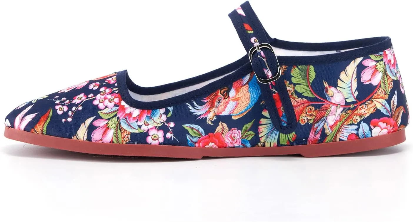 Women’s Mary Jane Flats, Classic Cloth China Flats, Chinese Slippers for Women, Kung Fu Shoes, China Doll Shoes, Tai Chi Shoes