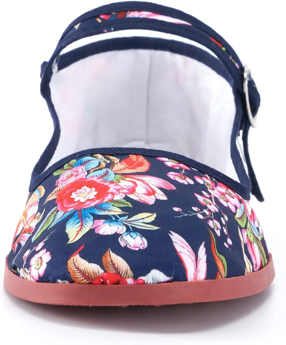 Women’s Mary Jane Flats, Classic Cloth China Flats, Chinese Slippers for Women, Kung Fu Shoes, China Doll Shoes, Tai Chi Shoes