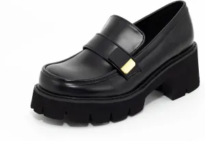 Women's Mary Janes Oxfords Dress Platform high Heels Loafers Shoes for Office Lady