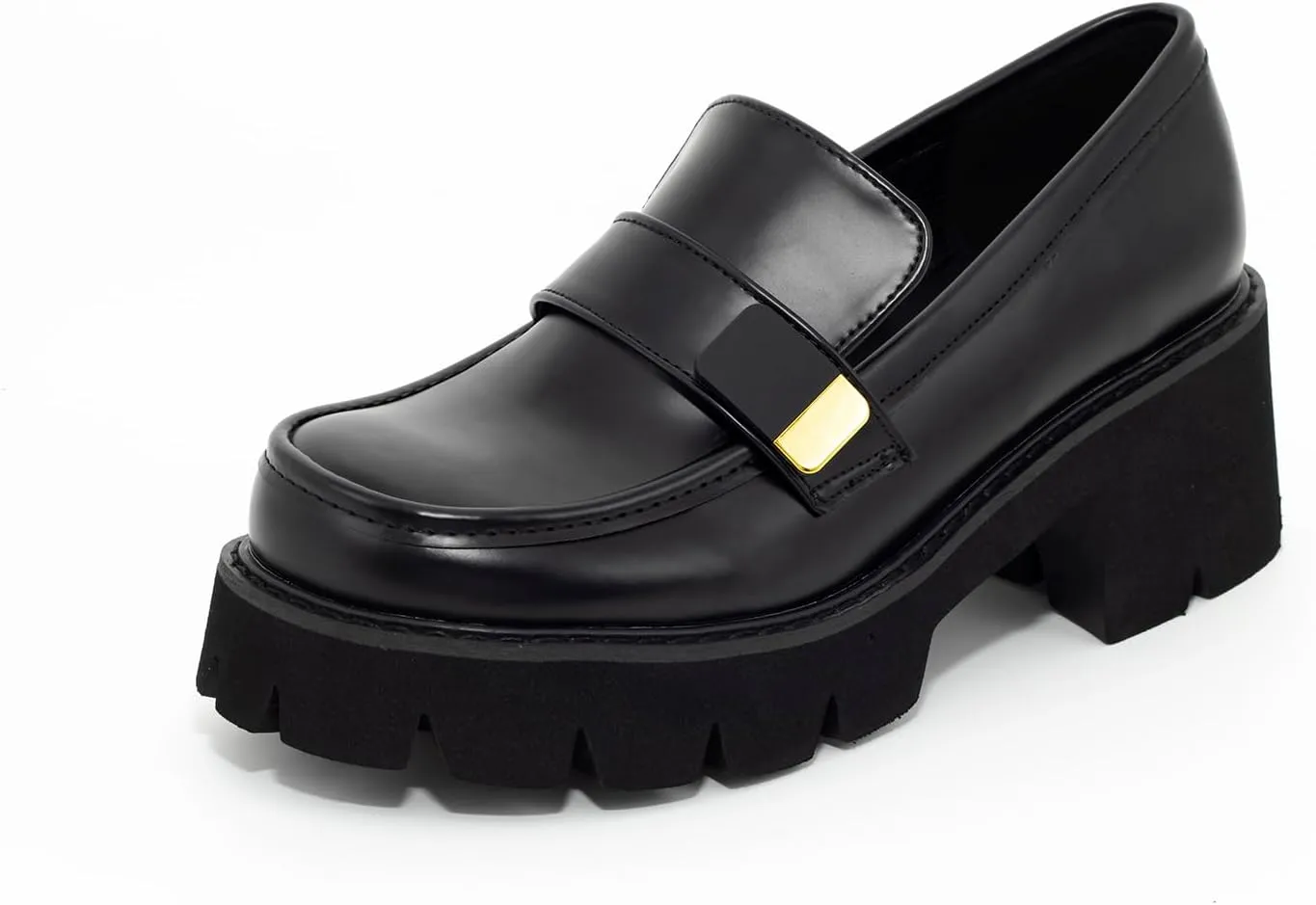 Women's Mary Janes Oxfords Dress Platform high Heels Loafers Shoes for Office Lady