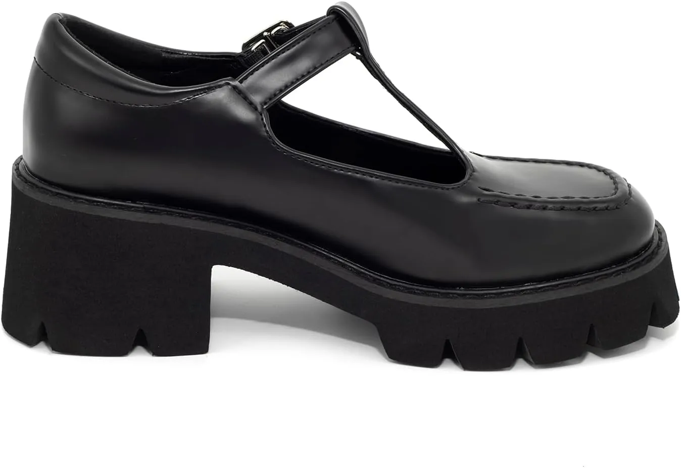 Women's Mary Janes Oxfords Dress Platform high Heels Loafers Shoes for Office Lady