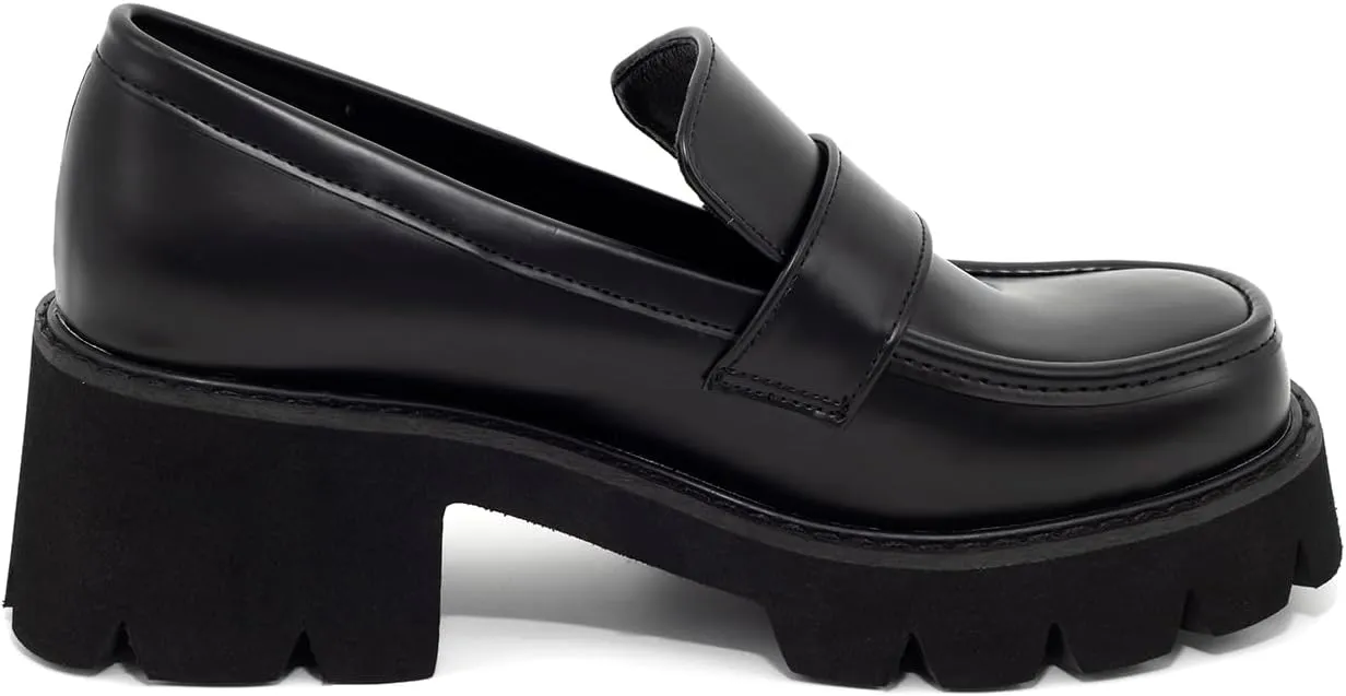 Women's Mary Janes Oxfords Dress Platform high Heels Loafers Shoes for Office Lady