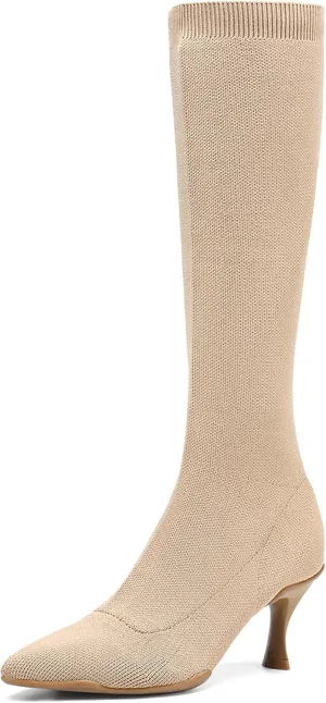 Women’s Minimalist Pointed Toe High Boots