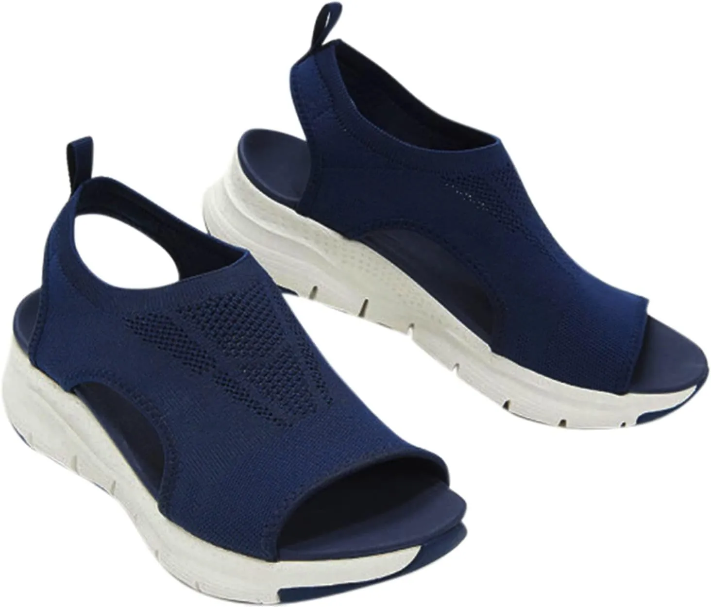 Women's Orthopedic Sandals Open Toe Slingback Wedge Sports Sandals Arch Support Sandals Comfort Walking Tennis Shoes