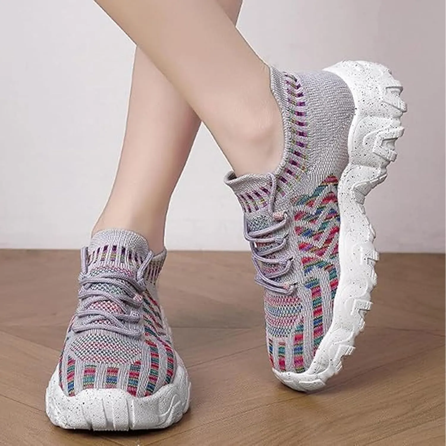 Women's Orthopedic Sneakers Walking Shoes for Plantar Fasciitis Relief Hands Free Slip Ins Breathable Comfortable Shoe