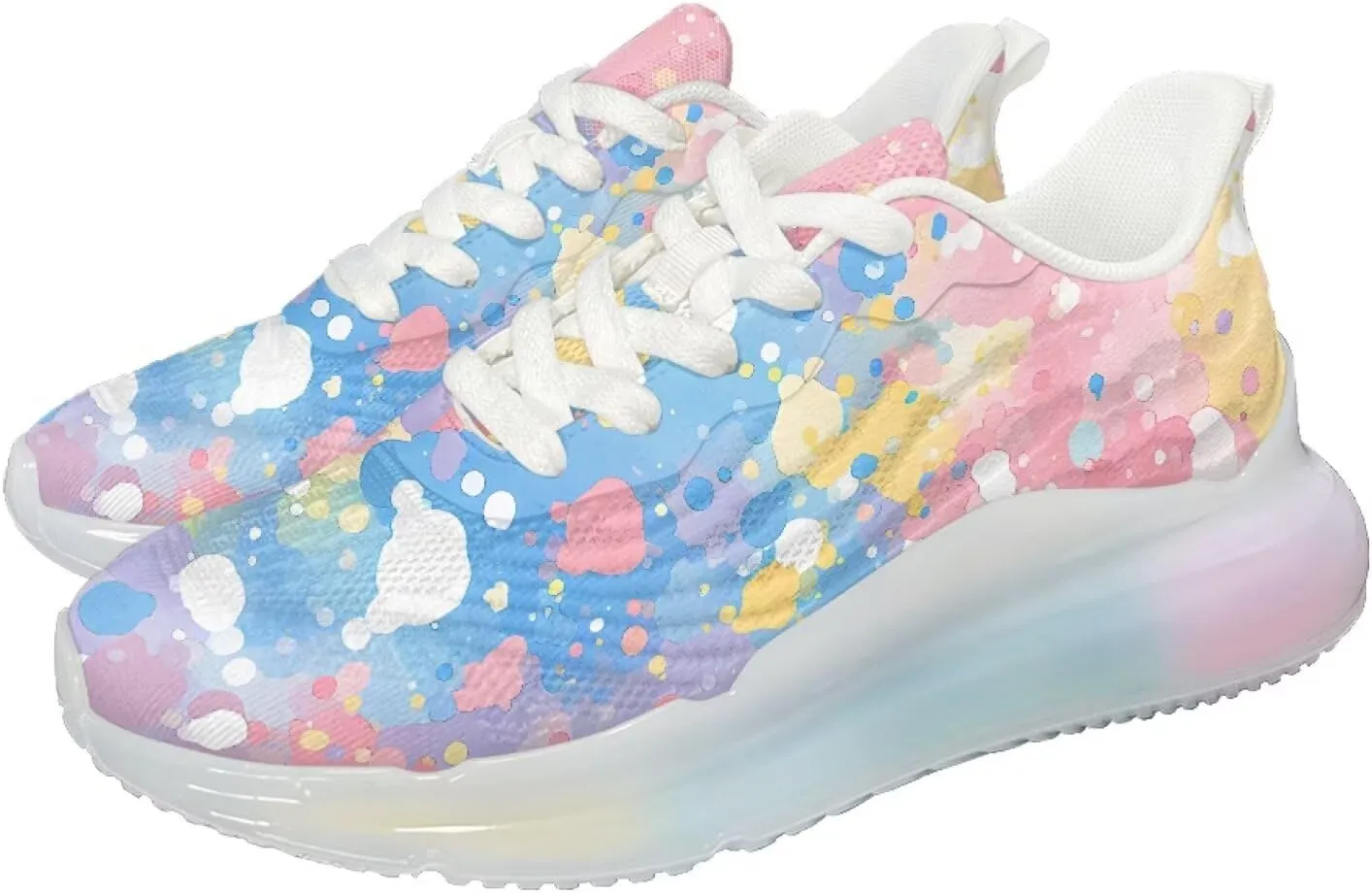Women's Running Sneakers Lightweight Air Cushion Shoes Breathable Sports Tennis Shoes Non Slip Casual Walking Shoes US 6-11