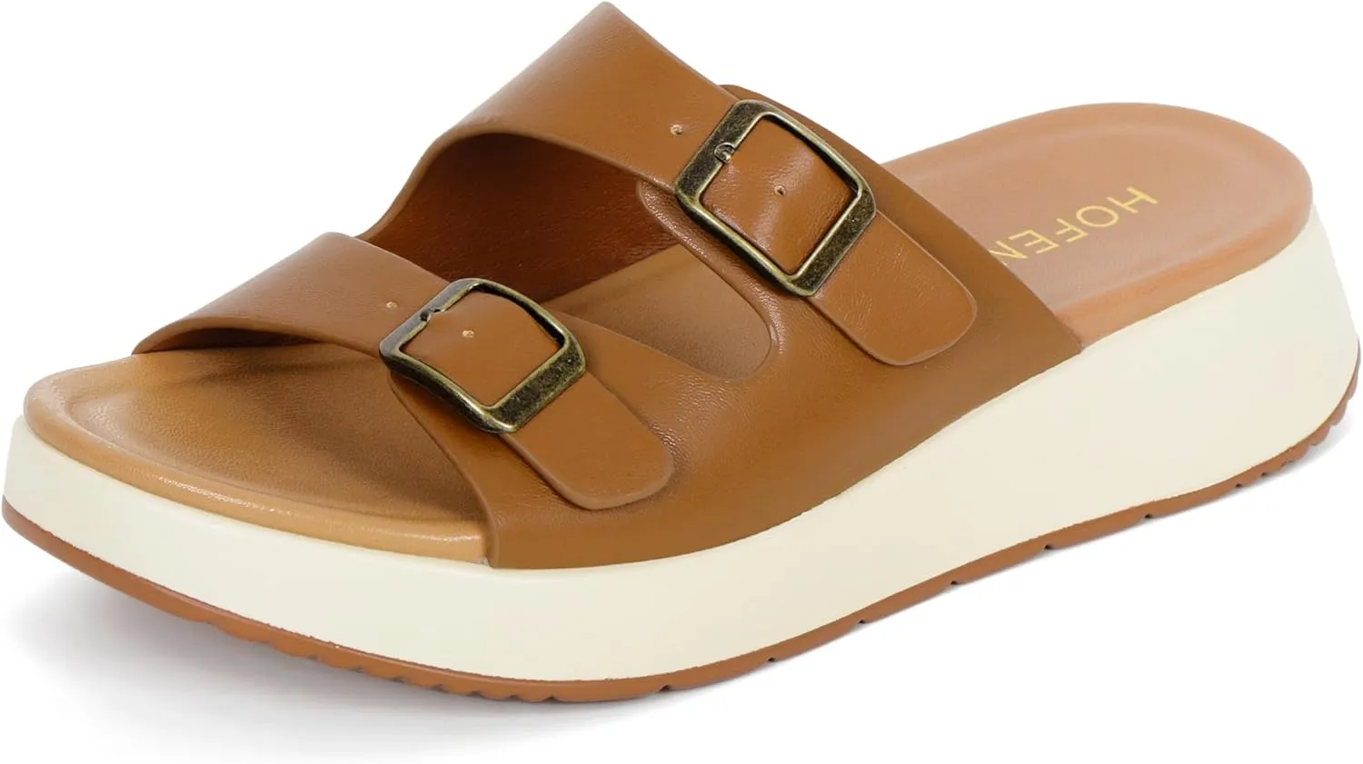 Womens Sandals Platform Double Strap Comfortable Slide for Summer Size 6-11
