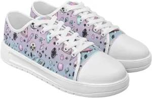 Women’s Slip on Canvas Shoes Classic Arch Support Sneakers Loafers Shoes Casual Fashion Low-Top Slip Ons US 5.5-13.5