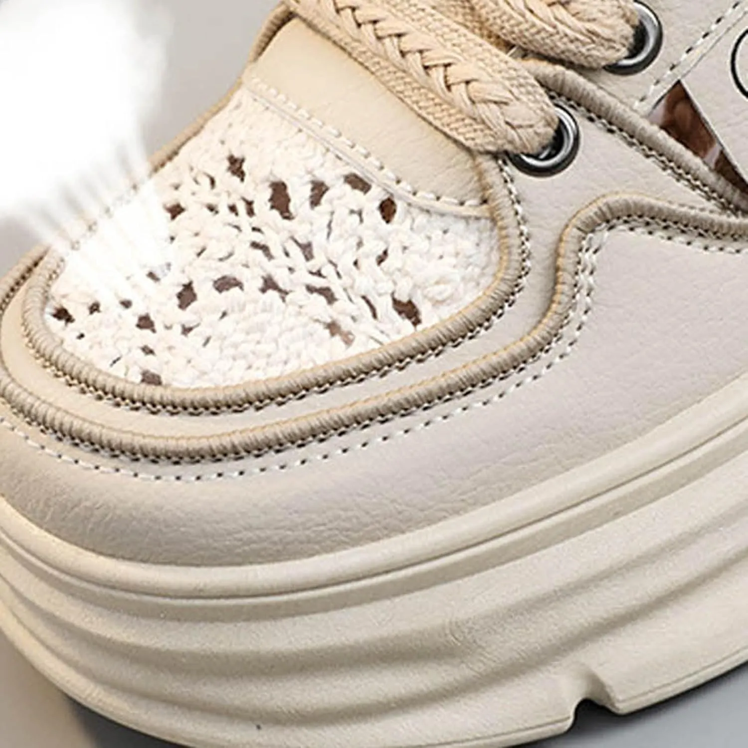 Women's Slip on Platform Sneakers Mule Shoes Comfortable Breathable Cutout Casual Clogs