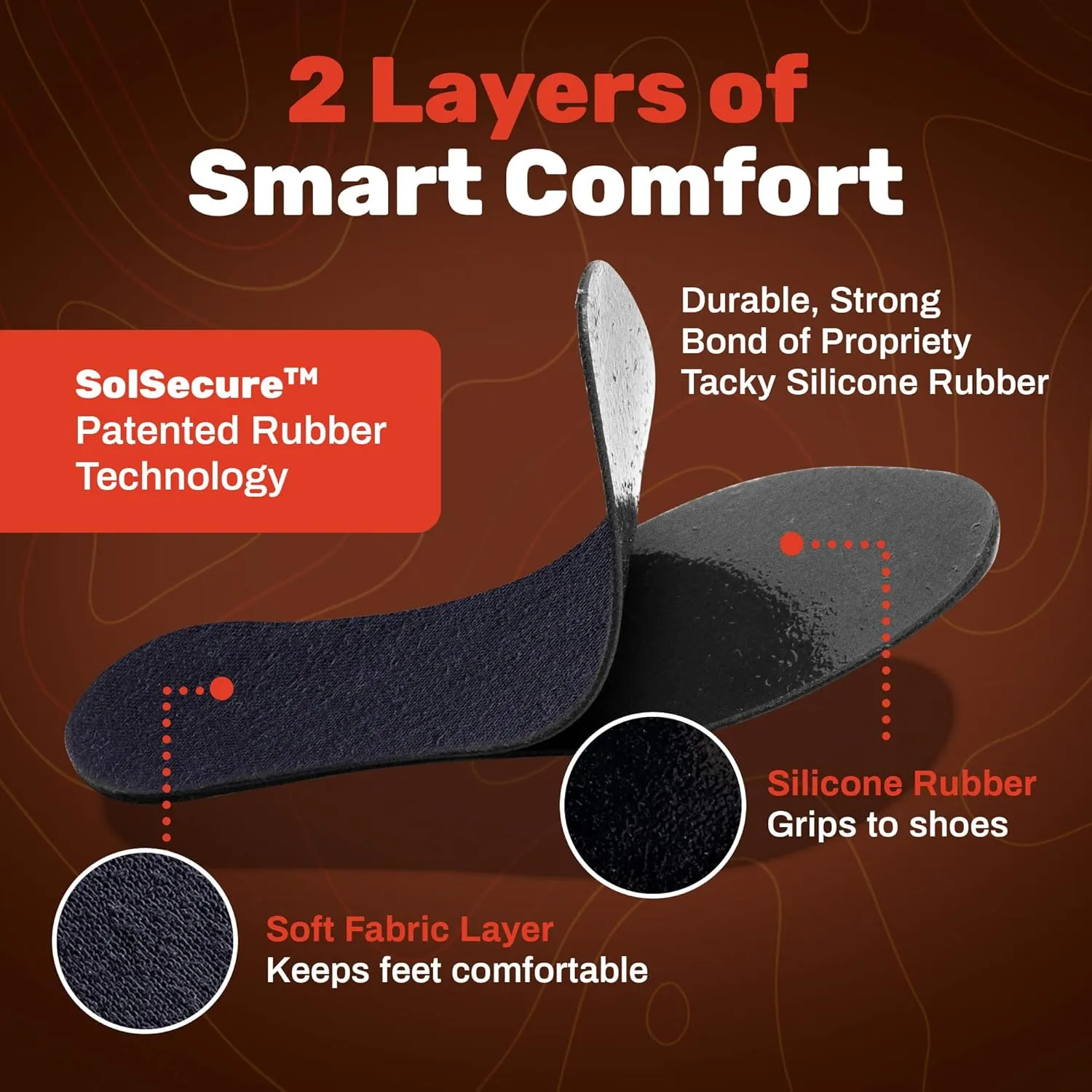 Wool Flat Shoe Insert for Sandals & Sockless Shoes, Comfortable Shoe Insoles with Sweat-Absorbent Natural Fiber & Non-Slip Silicone Grip, Wide-Cut Foot Soles for Men & Women, Black, Size 42 - SoxsolS