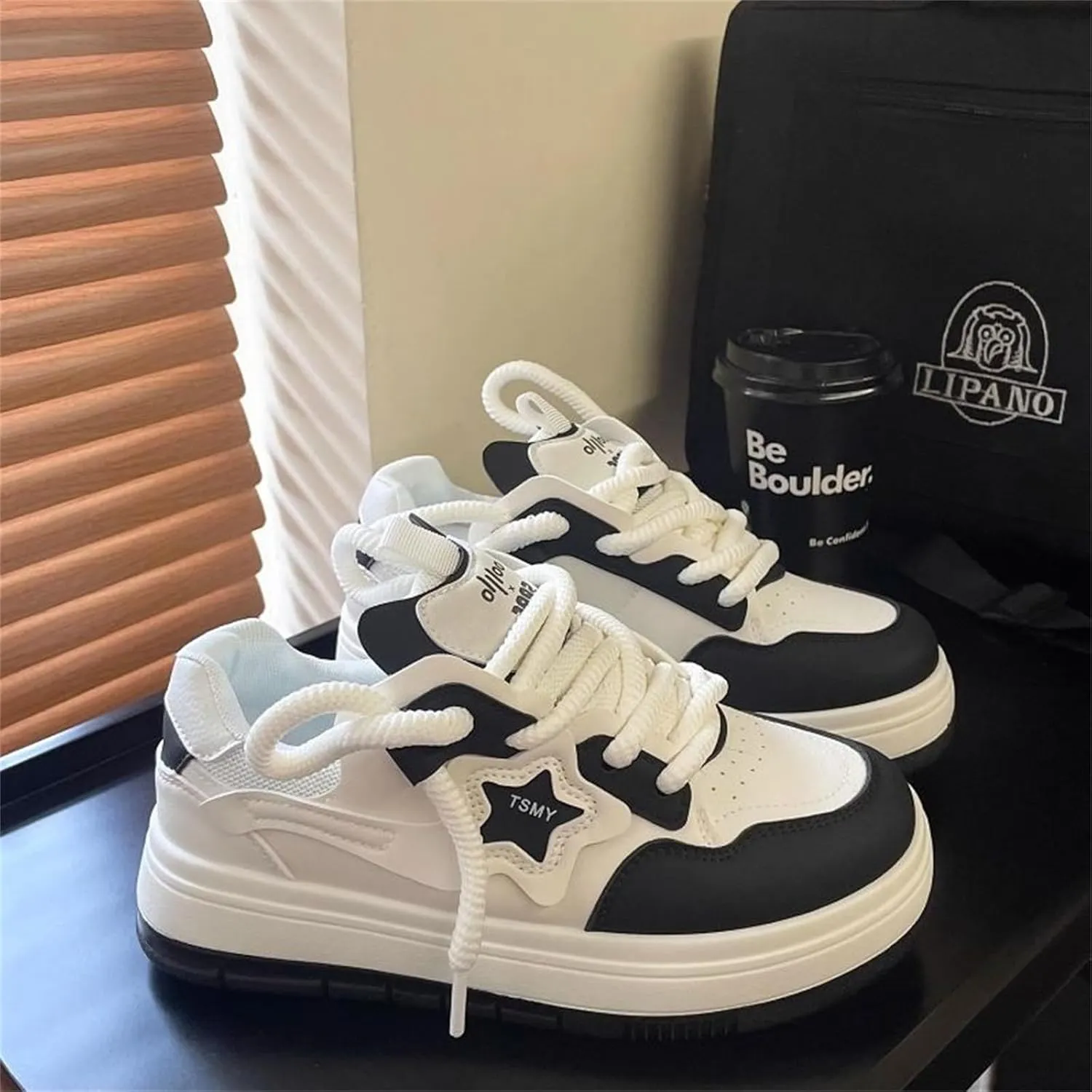 Y2K Aesthetic Chunky Platform Sneakers, Walking Sneakers, Walking Sneakers for Women