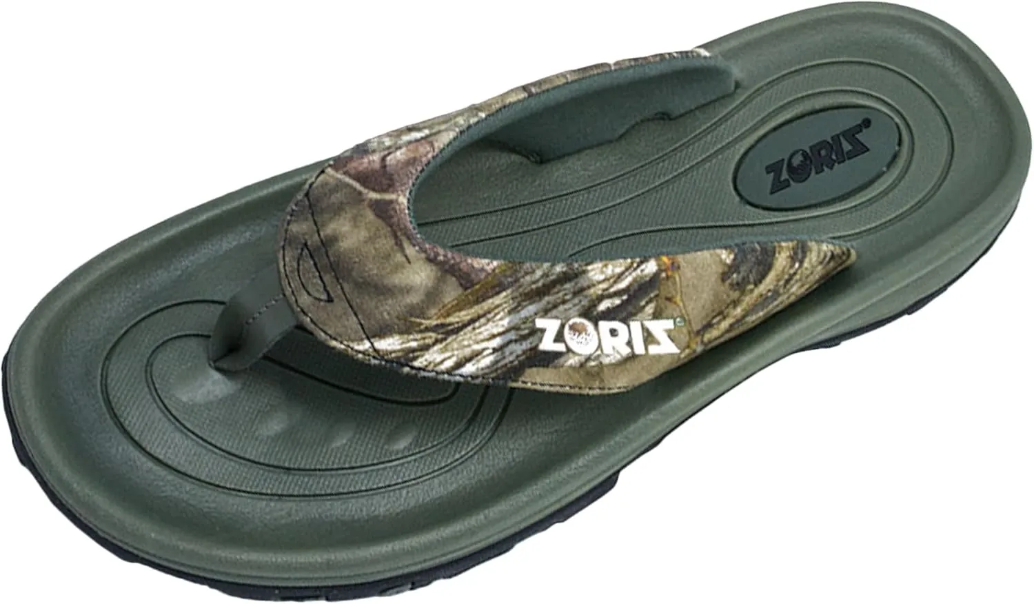 ZORIZ Mossy Oak Golf Sandals for Women and Men, Thong Flip Flops With Removable Spikes, Golf Footwear With Deeper Heel Cup and Higher Sidewalls for Comfort